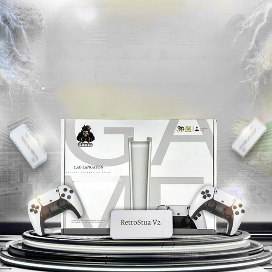 RetroStua V2 – Klassisk spillkonsoll med 20 000+ retrospill